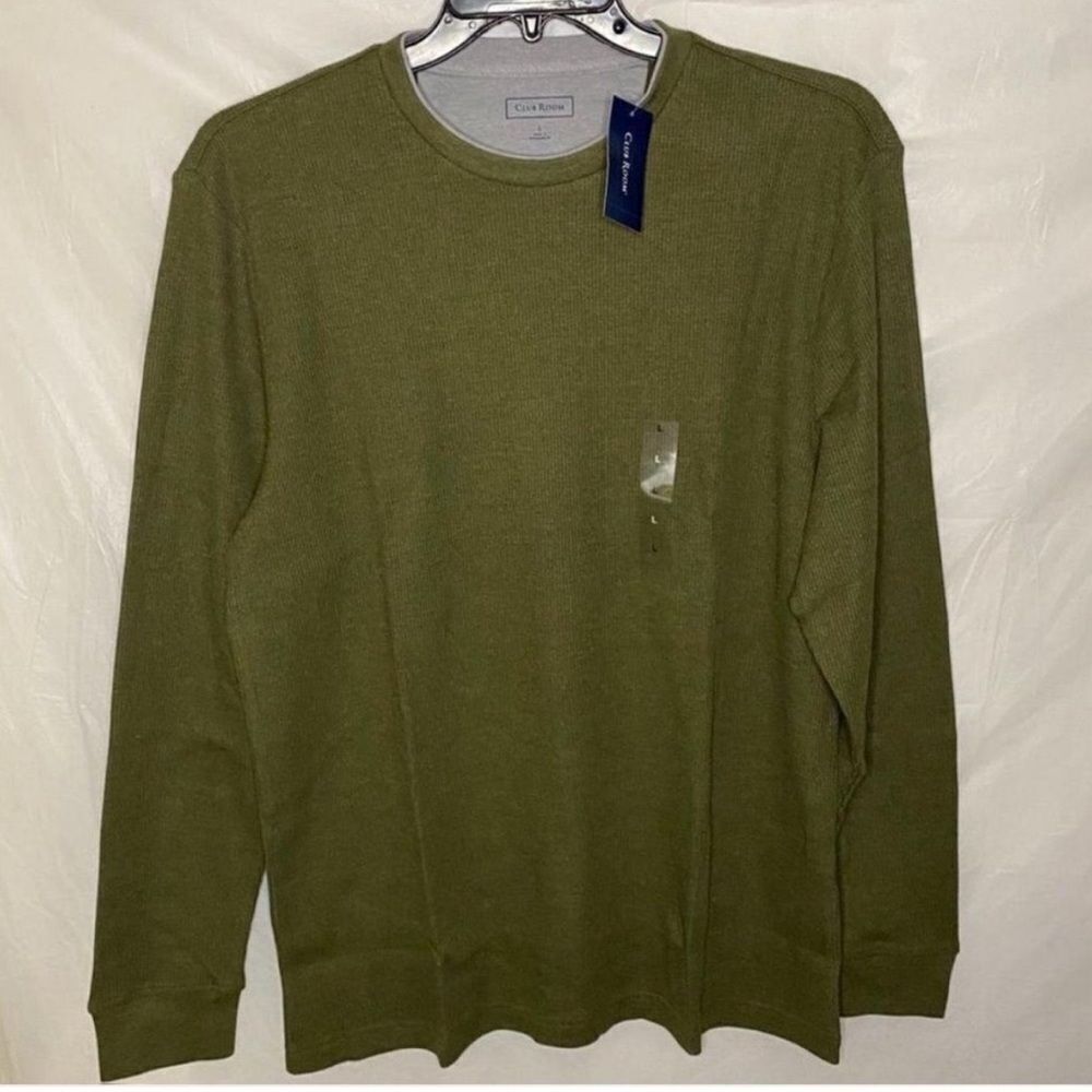 Club Room Thermal Crewneck
Shirt Size L
